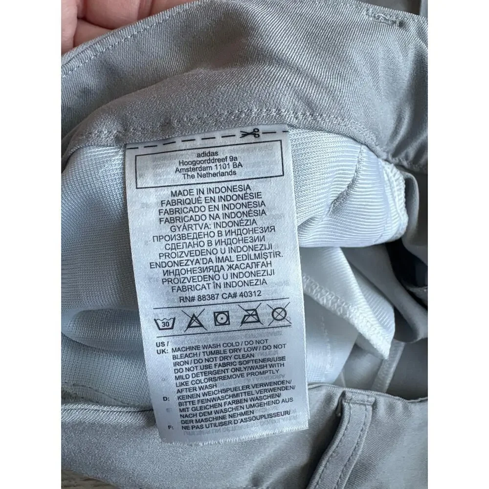 Adidas Modern Bermuda Golf Shorts - Grey Stretch Adidas Ultimate365 10
